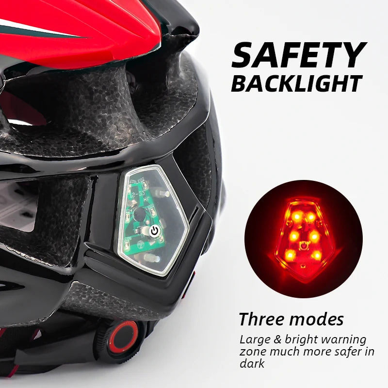 VICTGOAL Bicycle Helmet Men's Ultralight Taillight LED MTB Road Bike Helmet Cycling Motorcycle Electric Scooter Safty Helmets - Enterprise Express