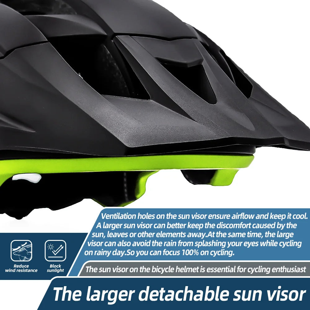 VICTGOAL Bike Helmet LED With Sun Goggle Visor - Enterprise Express