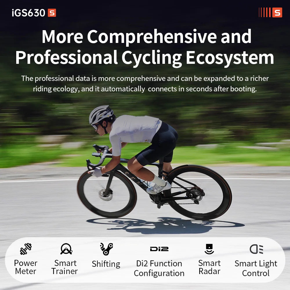 iGPSPORT iGS630S Bike Computer Dual-band GNSS GPS - Enterprise Express
