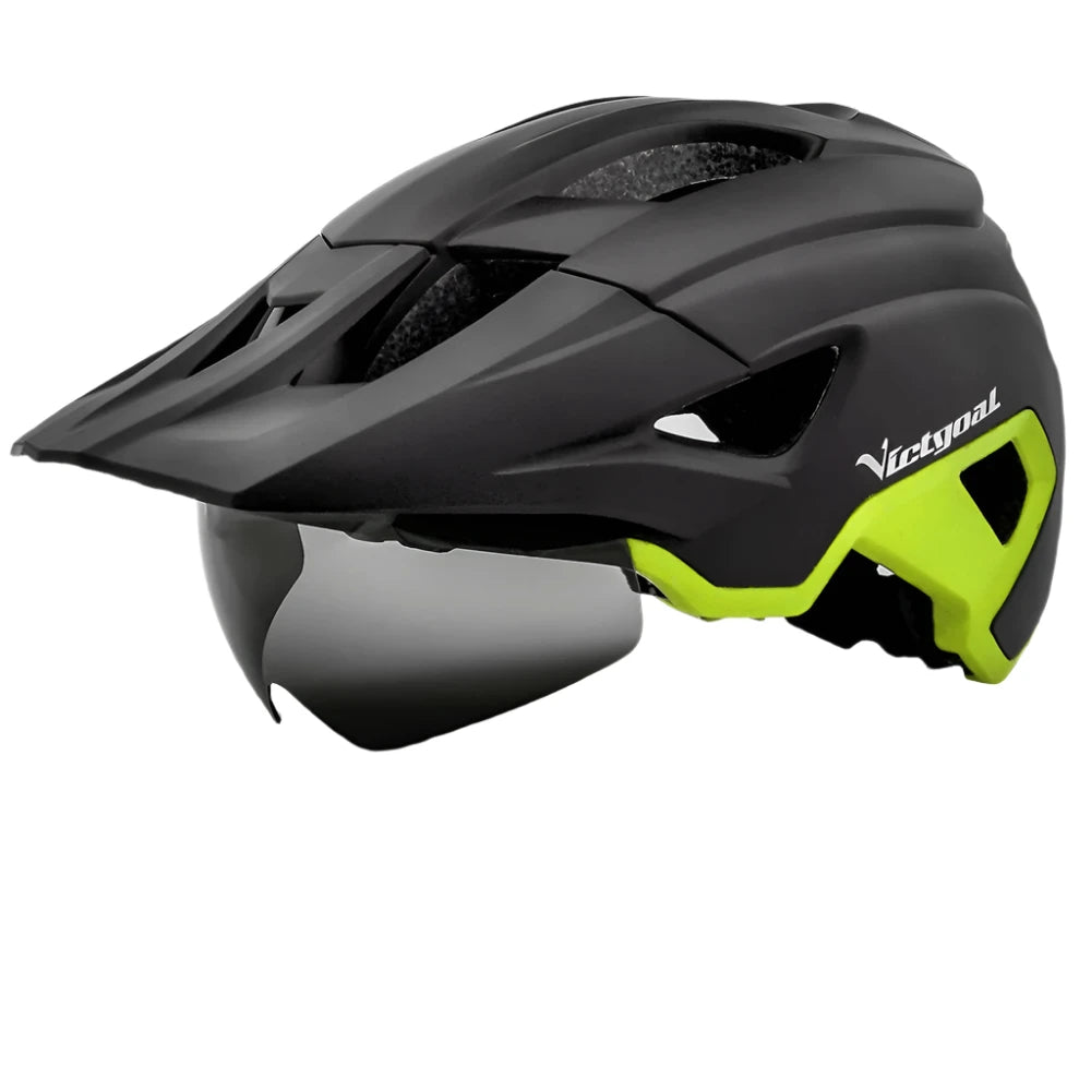 VICTGOAL Bike Helmet LED With Sun Goggle Visor - Enterprise Express