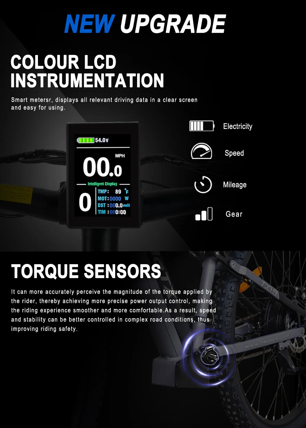 HEDA TX19 Luxury Electric Mountain Bike - Enterprise Express