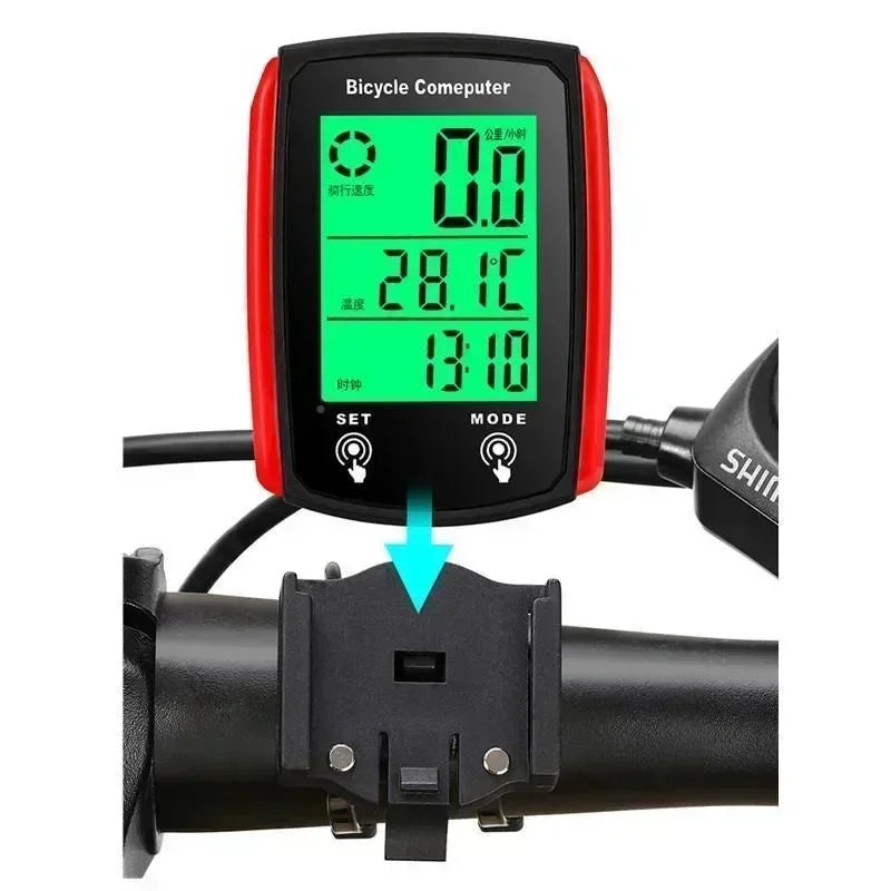 DEDOMON Bike Computer LED Digital Bicycle Speedometer Odometer - Enterprise Express