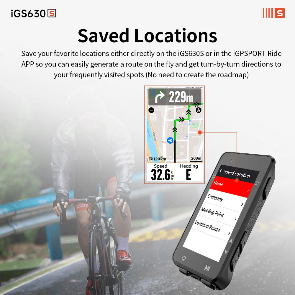 iGPSPORT iGS630S Bike Computer Dual-band GNSS GPS - Enterprise Express