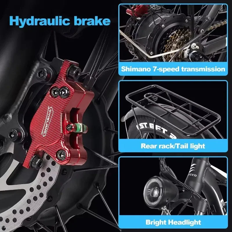 LAFLY EB7 Pro Multifunctional Electric Bike - Enterprise Express