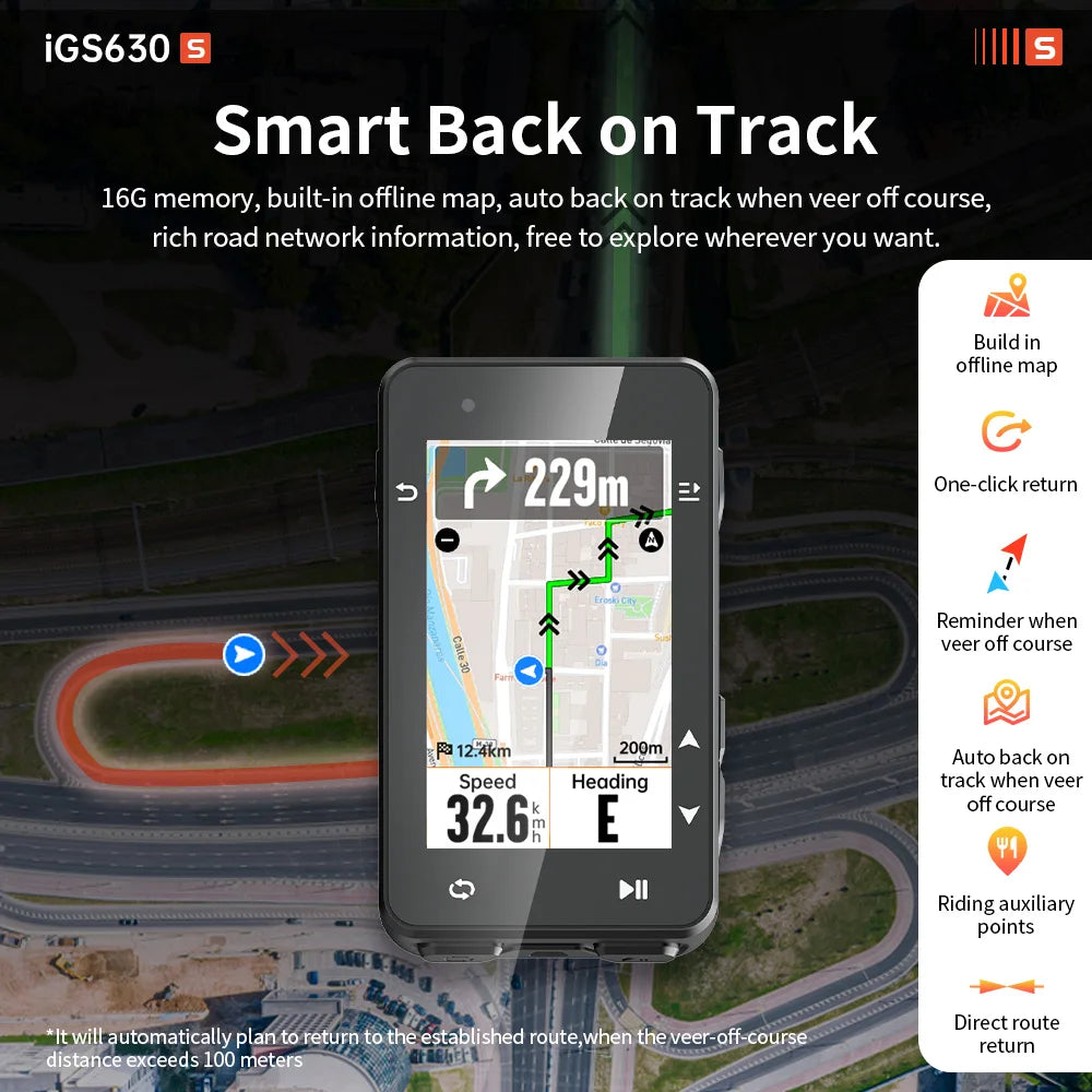 iGPSPORT iGS630S Bike Computer Dual-band GNSS GPS - Enterprise Express