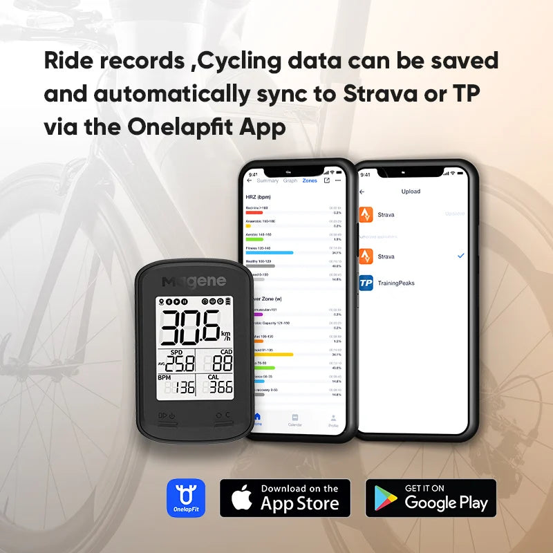 Magene C206 Pro Bike Computer - Wireless GPS Speedometer - Enterprise Express