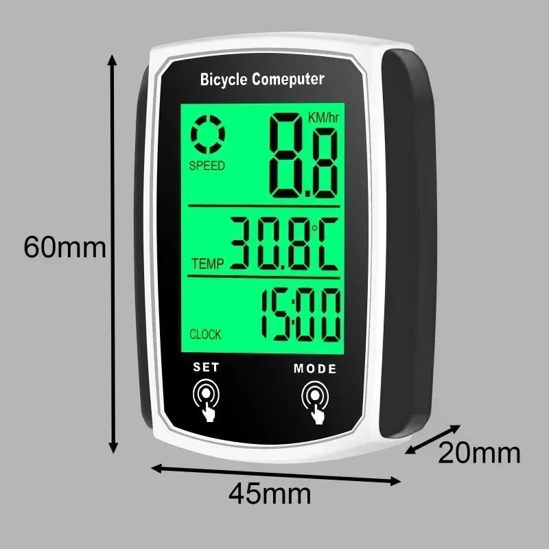 DEDOMON Bike Computer LED Digital Bicycle Speedometer Odometer - Enterprise Express