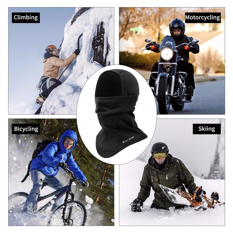 WEST BIKING Winter Cycling Scarf Fleece Balaclava - Enterprise Express