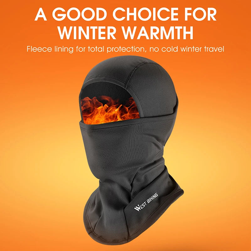 WEST BIKING Winter Cycling Scarf Fleece Balaclava - Enterprise Express