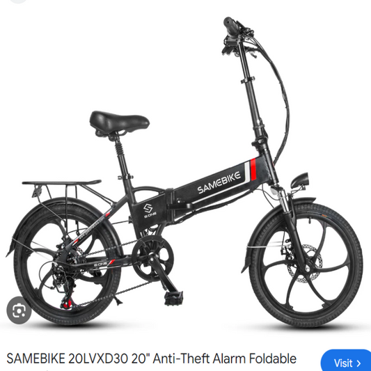 SAMEBIKE 20LVXD30-IT Folding Electric Bike - Enterprise Express