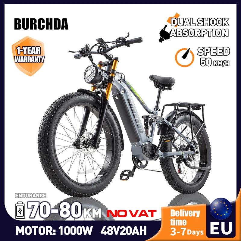 BURCHDA RX80 Luxury Electric Mountain Bike - Enterprise Express