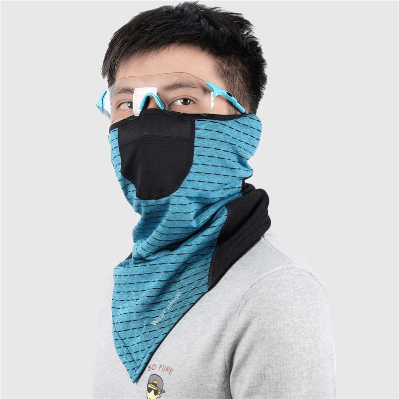 WEST BIKING Striped Lycra Thermal Cycling Scarf - Enterprise Express