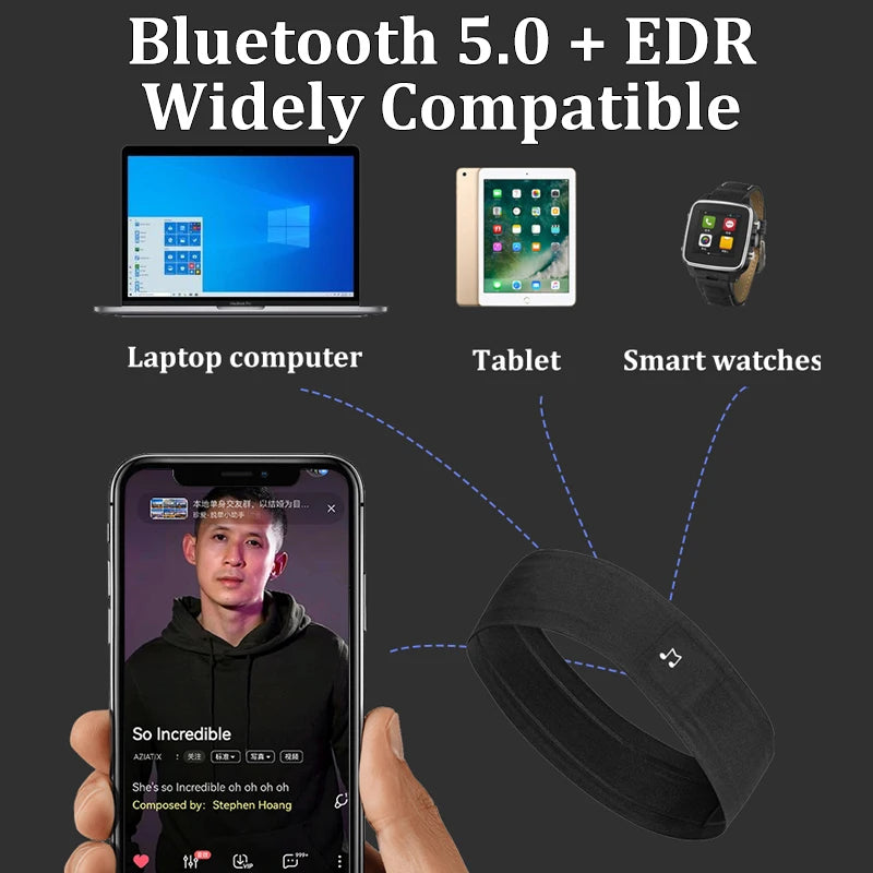 JINSERTA Open-style Music Headband Bluetooth Headphones - Enterprise Express