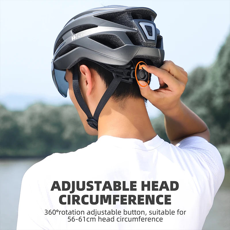 WEST BIKING YP0708100 Magnetic Lens Sports Helmet - Enterprise Express